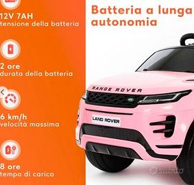 Range Rover Macchina Elettrica bambini Rosa Touch