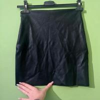 Gonna nera similpelle