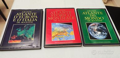 Tre grandi atlanti di geografia, dell'Italia ecc.