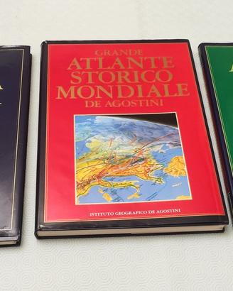 Tre grandi atlanti di geografia, dell'Italia ecc.
