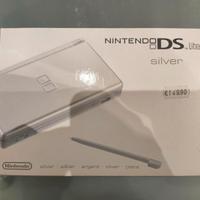 Nintendo DS Lite Silver boxato scatola con inserti