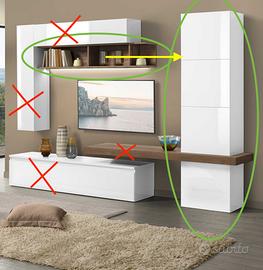 Mobile a colonna multifunzione con mensola