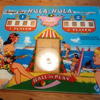Backglass flipper Chicago Coin's Hula-Hula