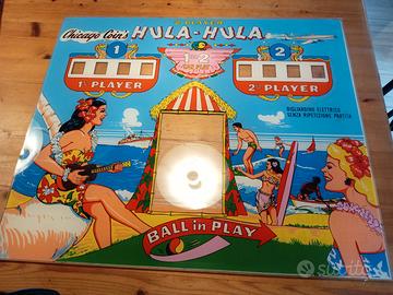 Backglass flipper Chicago Coin's Hula-Hula