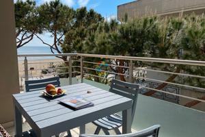 Miramare 16-appartamento con spiaggia di fronte