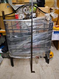 Lettino singolo in ferro battuto