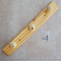 Appendino 3 ganci in legno 37,5cm