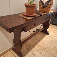 tavolo consolle in legno