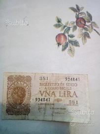 Moneta una lira carta