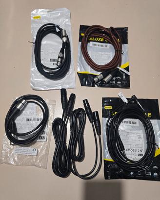 lotto cavi xlr/canon e jack