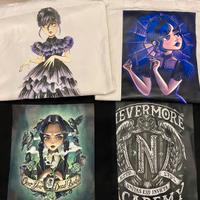 Borsa mercoledi addams in canvas