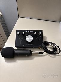 Scheda audio M-Audio M-Track 2x2 + microfo M-Audio