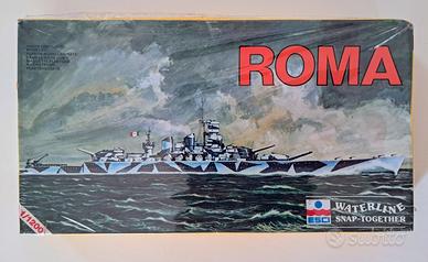 nave da guerra Roma Esci Waterline no italeri 70