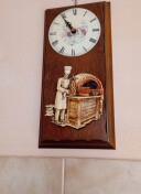 Orologio da parete in legno vintage