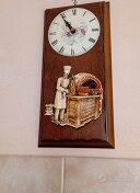 Orologio da parete in legno vintage