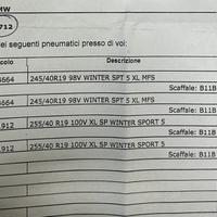 Gomme auto dunlop 255/40 r19 245/40 r 19