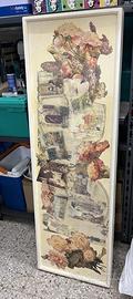 Quadro artigianale decoupage stile shabby chic