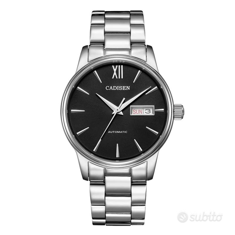 CADISEN Orologio Automatico Uomo - Acciaio Inox, Vetro Zaffiro, Riserva Carica, 200m Sub
