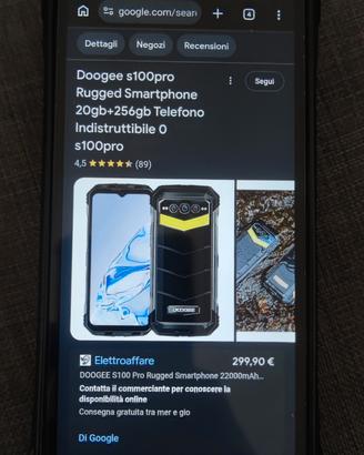 DOOGEE S100 PRO 20GB 2TERA 108MP 22.000AH