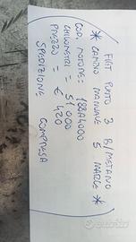CAMBIO MANUALE 5 MARCE FIAT PUNTO 3 B/METANO