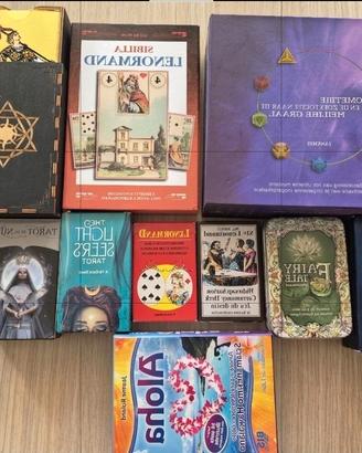 Lotto 10 Mazzi Tarrot e Oracoli - Rare Edizioni