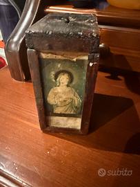 Antica Cassetta Elemosine (Bossolo) in Legno
