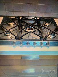 Piano cottura a gas 5 fuochi Smeg