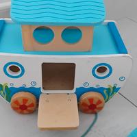 Arca di Noè, carrellino in legno