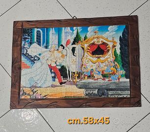 Quadro Cenerentola puzzle su Legno 