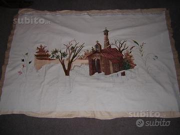 Arazzo antico ricamato a mano