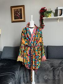 Kimono 100% cotone ricamato a mano