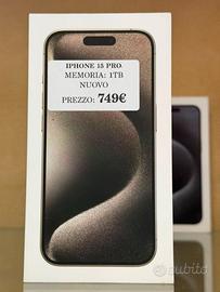 IPHONE 15 PRO - 1TB - NUOVO