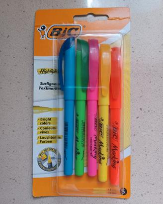 Bic evidenziatori highlighter Nuovi