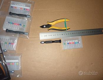 Mini trapano manuale+punte carburo+tronchese MN25C