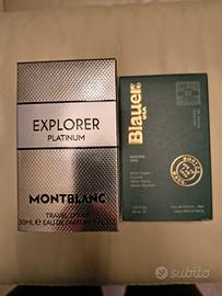 n 2 profumi uomo Montblanc e Blauer 