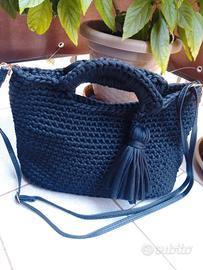 Borsa tracolla all'uncinetto