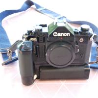 Canon A1 con motorino,solo corpo macchina