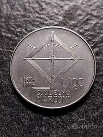 100 Lire 1974 Guglielmo Marconi Italia