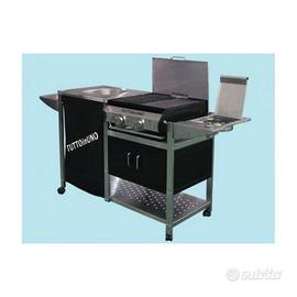 Barbecue a gas e pietra lavica TuttoinUno