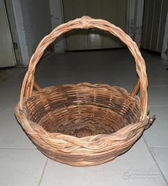 Cestino sardo  fatto a mano in salice