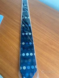 Moschino cravatta seta pois