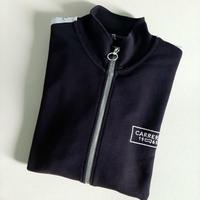 Felpa uomo con zip in cotone Carrera nera