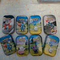 Lotto 8 mini tin Pokemon vuote