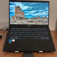 Notebook MSI Modern 14 con scatola e caricatore