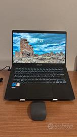 Notebook MSI Modern 14 con scatola e caricatore