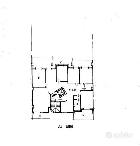 Via Rossini primo piano mq 160 quadrivano