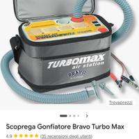 gonfiatore per gommoni bravo turbomax scoprega