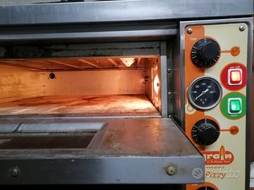 Forno a due piani per pizza