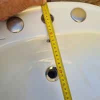 LAVABO TRE FORI marca HIDRA senza COLONNA IN CERAM