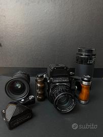 Pentax 6x7 + 105 2.4 + 55-100 4.5 + 300 4